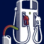 diesel rouge france — illustration