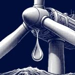 fuite d’huile éolien en mer — illustration