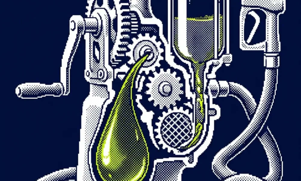 huile de friture diesel — illustration