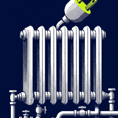 leasing pompe à chaleur — illustration