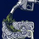 Station-service européenne affichant un prix du diesel en Europe élevé