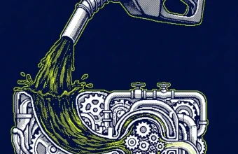 Station-service européenne affichant un prix du diesel en Europe élevé