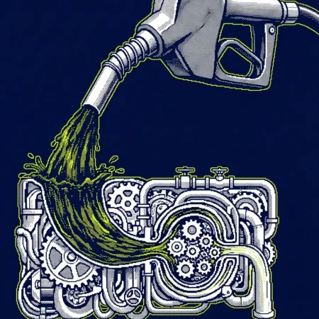Station-service européenne affichant un prix du diesel en Europe élevé
